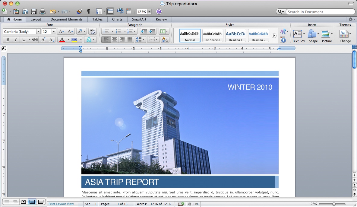 microsoft word 2011 for mac open in print preview